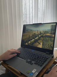 Ноутбук Lenovo LOQ 15IAX9 (83GS00EURA) Luna Grey / 15.6" IPS Full HD 144 Гц / Intel Core i5-12450HX / RAM 16 ГБ / SSD 1 ТБ / nVidia GeForce RTX 3050, 6 ГБ / фото від покупців 1