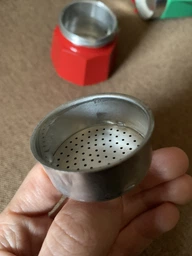 Гейзерна кавоварка Bialetti Tricolour Mokina (5650) на 1 чашку 50 мл червно-зелена (8006363014212) фото від покупців 6
