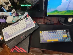Ігрова клавіатура AJAZZ AK820 Max HE Магнітні перемикачі White Purple Rapid Trigger
