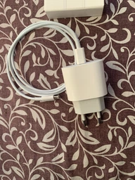 Комплект швидкого заряджання для Apple iPhone, iPad Мережевий зарядний пристрій Блок живлення 25W USB-C Power Adapter (Type-C) Кабель заряджання USB-C to Lightning White