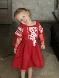 Вишиванка для дівчинки Розалія довгий рукав 104