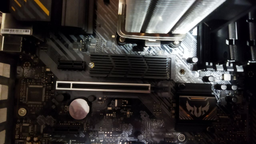 Радиатор охлаждения SSD M.2 2280 + термопрокладки FinalCool Glacier M2Pro Black