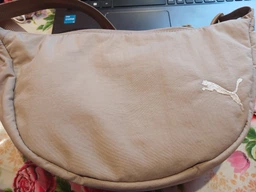 Спортивна сумка кросс-боди через плечо женская тканевая Puma Core Her Shoulder Bag 09093606 Бежевая (4067981508600)