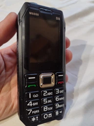 Кнопковий мобільний телефон на 4 SIM карти M6000 стільниковий телефон з великими кнопками та ліхтариком, 16800 мАг, чорний "P" (92216615)
