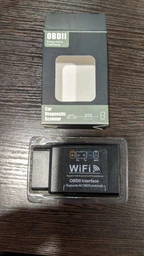 Автомобильный диагностический автосканер OBD2 ELM327 Wi-Fi для IOS и Android Motor сканер для диагностики авто и двигателя / сброса ошибок, черный (104028464)