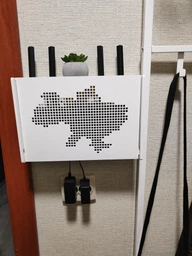 Настенная коробка для роутера Wi-Fi Полка 30*20,5*10 см Белая Украина