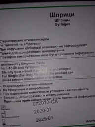 Шприц ін'єкційний одноразового використання Medicare Луер Сліп №100 10 мл 100 шт. (4820118176215)