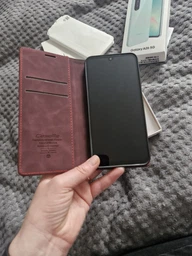 Чохол-книжка CaseMe із нубуку для Samsung A26 Бордовий