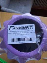 Масажний ролик EasyFit Solid Grid Roller 45 см v.2.2s чорний (суцільнолитий ролер, стійкий до пошкоджень валик, циліндр, масажер для спини, ніг, рук, шиї) фото від покупців 6