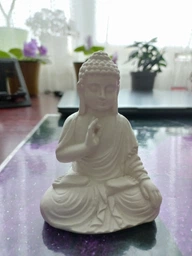 Статуэтка Just Home Будда Gautama 9 см белый фото от покупателей 2