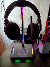Подставка для геймерских наушников RGB New Bee NB-Z12 Black фото от покупателей 10