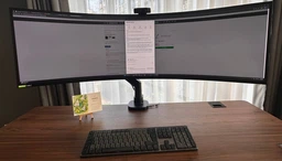 Настільне кріплення для монітора OfficePro MA851B з газліфтом 24-57" 2-22 кг Black фото від покупців 10