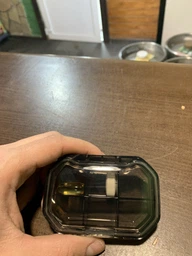 Влагозащитная пластиковая таблетница для лекарств на 6 отделений Pill Case органайзер - контейнер для витаминов и таблеток, 9.2х6.2х2.5 см, зеленая (100711780) фото от покупателей 5