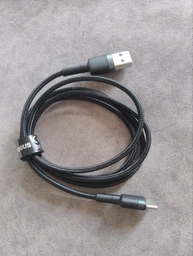 Дата кабель Baseus Cafule USB to Type-C Cable 3A (1m) (CATKLF-B) Черный / Серый фото от покупателей 14