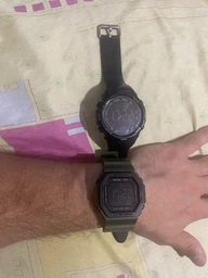 Годинник наручний з підсвічуванням Skmei 1988AG 5 ATM 45 мм Black/Green фото от покупателей 3