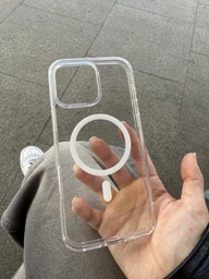 Чехол для iPhone 16 Pro Max IPAKY Avrora Series с Magsafe Прозрачный фото от покупателей 2