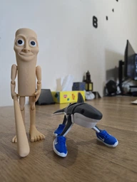 Фигурка Тун Тун Тун Сахур - 3D мем из TikTok, подвижная, с бейсбольной битой фото от покупателей 3