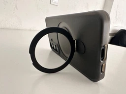 Чехол для Samsung Galaxy S24 Plus Fruct Back Stand Case with Magsafe Матовый Black фото от покупателей 1