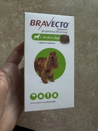 Жевательная таблетка Bravecto (Бравекто) от блох и клещей для собак 40 - 56 кг (8713184146540 / 7454785) фото от покупателей 9