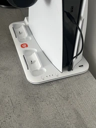 Подставка для PS5 Canyon CS-5 RGB с охлаждением и зарядкой для геймпадов White (CND-CSPS5W) фото от покупателей 1