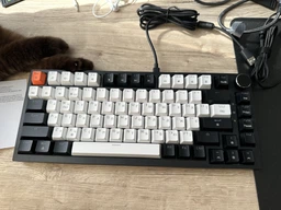 Клавиатура механическая проводная GamePro MK160W Hot-Swap Red Swich 75% RGB White фото от покупателей 17