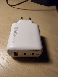 Зарядний пристрій Intaleo 65W GAN 2USB-C PD+USB-A QC 3.0 white (1283126559525) фото від покупців 2