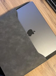Чохол конверт для ноутбука з Еко-замші DDC для Macbook Air Pro 13"-14" Темно-сірий (DDC-PU09) фото від покупців 1