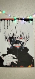 Постер Токийский гуль, Кэн Канэки в маске, Tokyo ghoul, аниме постер, A3 42×30 см (id2818)