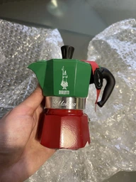 Гейзерна кавоварка Bialetti Tricolour Mokina (5650) на 1 чашку 50 мл червно-зелена (8006363014212) фото від покупців 2