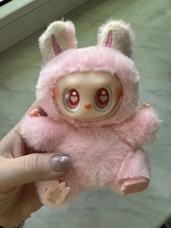 Брелок мягкая плюшевая игрушка Лабубу Labubu The Monsters exciting macaron фигурка 17 см фото от покупателей 1