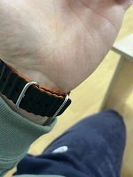 Силіконовий ремінець Fruct Ocean для Apple Watch 42/44/45/46/49 mm White Black фото від покупців 1