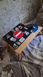 Бамбуковый столик подставка для ноутбука 19" MLT Home Zen 29 с активным охлаждением регулировкой высоты и наклона фото от покупателей 6