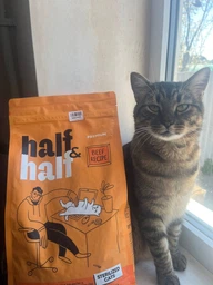 Сухой корм для кошек Half&Half Sterilized 8 кг, с говядиной фото от покупателей 1