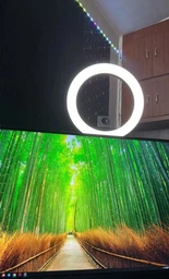 Кольцевая светодиодная LED лампа RGB MJ33 со штативом 2 метра и блютуз пультом для селфи блогеров визажистов салонов профессиональной фотосессий съемки тик тока набор блогера лед кольцо мультиколор разноцветное 33 см фото от покупателей 10