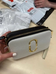 Сумка кросс-боди через плечо женская из натуральной кожи маленькая Marc Jacobs BG-MJ-13 Розовая (191267865621) фото от покупателей 1