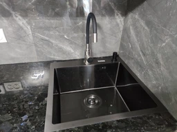 Комплект мийка + змішувач Romzha Arta U-450S чорна (C)