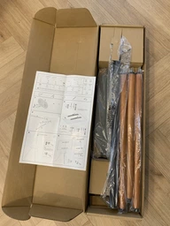 Підлогова стійка для телевізора OfficePro TVS226 43"-65" Black/Walnut фото від покупців 2