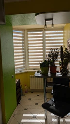 Ролета Bigimot День-ночь с направляющей 47.5*170 см Светло-Серый текстурный фото от покупателей 1