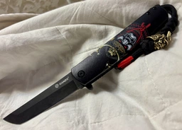 Ніж складаний Ganzo G626-BS чорний самурай фото от покупателей 17