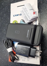 Беспроводное зарядное устройство Canyon WS-304 3 в 1 QI Black (CNS-WCS304B)
