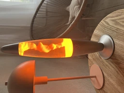 Лава лампа с парафином Magma Lamp ночник светильник восковая лампа 41 см Оранжевая фото от покупателей 2