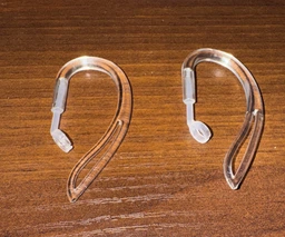 Силиконовые держатели для беспроводных наушников AirPods / ушные крючки, прозрачные (86004676)