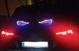 Светящиеся глаза на фуру, грузовик на лобовое стекло DEVIL'SEYE BLUE - LED Глаза Дьявола на машину електронные XL8 фото от покупателей 1