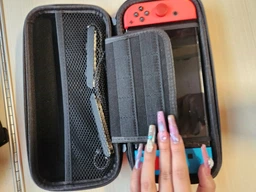 Жорсткий захисний кейс чохол для ігрової консолі Nintendo Switch / Nintendo Switch OLED (Full Black) + в подарунок накладки на стіки [358564941] фото від покупців 9