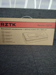 Вакуумный упаковщик RZTK Vacuum 120W + сменная пленка 28х300 см фото от покупателей 17