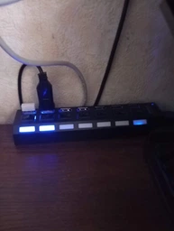 USB-хаб 7 портів Digital високошвидкісний USB-концентратор 3.0 Чорний (1000-796-00)