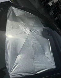 Зонт на лобовое стекло в авто Car Umbrellas Чёрный Солнцезащитная шторка Автомобильный козырек для защиты от солнца фото от покупателей 17