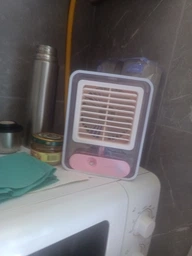 Міні кондиціонер портативний акумуляторний вентилятор від USB Transparent Spray Light Fan с подсвічуванням 3в1 переносний охолоджувач очищувач зволожувач повітря настільний нічник