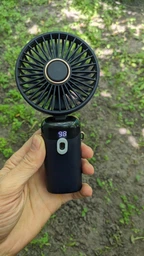 Вентилятор ручний акумуляторний XL-880 від USB Фіолетовий фото від покупців 12