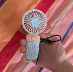 Ручний / настільний вентилятор на акумуляторі Mini Fan одношвидкісний міні-вентилятор, 12.8х6.3х4.4 см, рожевий (104016288) фото від покупців 1